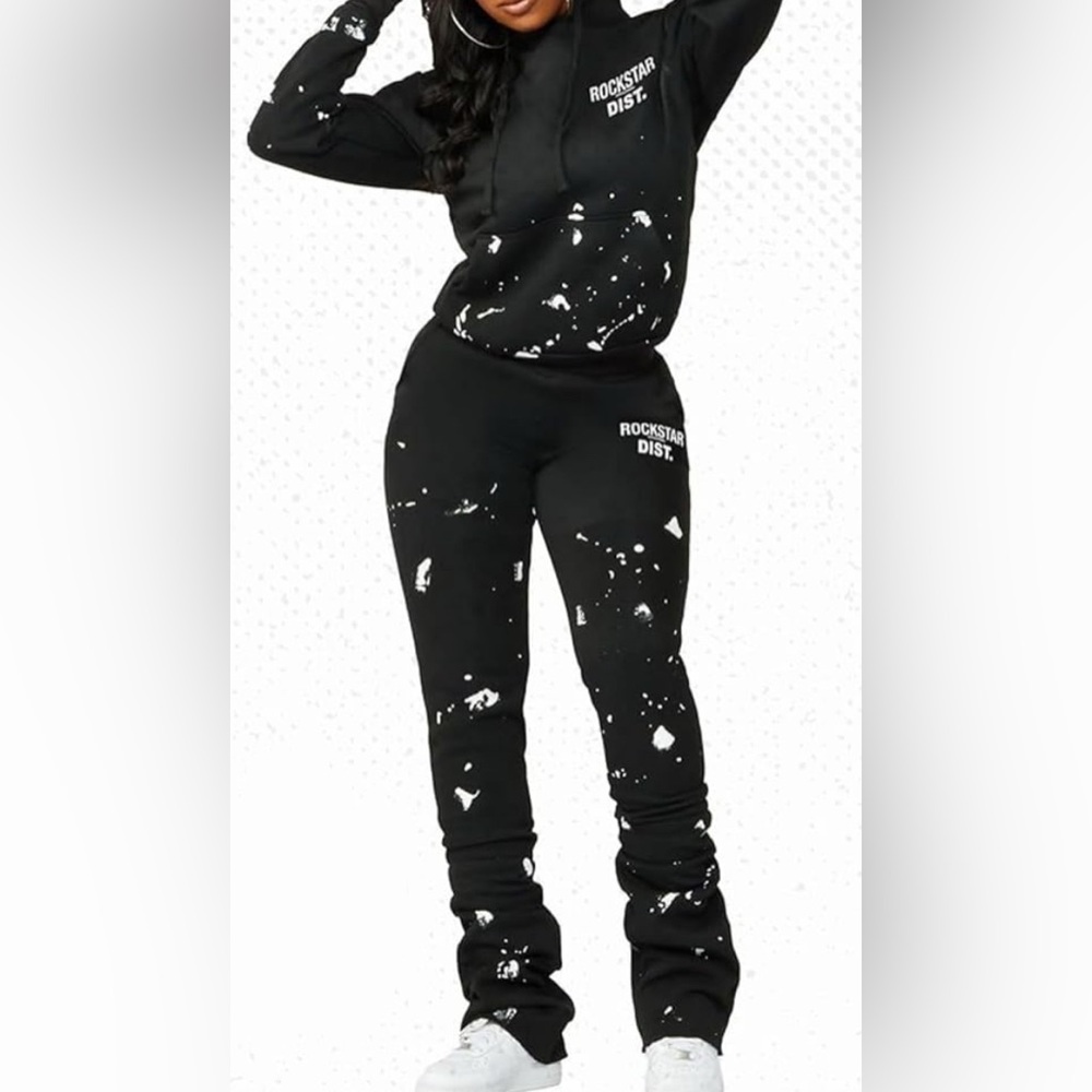 Rockstar Dist. Black Sweatsuit